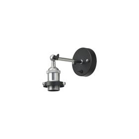 D0704  Dreifa Switched Wall Light, 1 x E27, Black/Polished Chrome